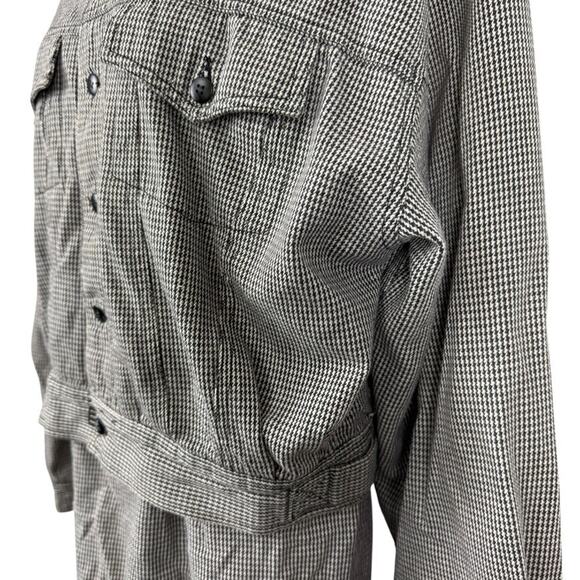 Esprit Sport Vintage Houndstooth 90s Pleated Skirt & Jacket Set 2 Piece sz 7 / M - Picture 9 of 16